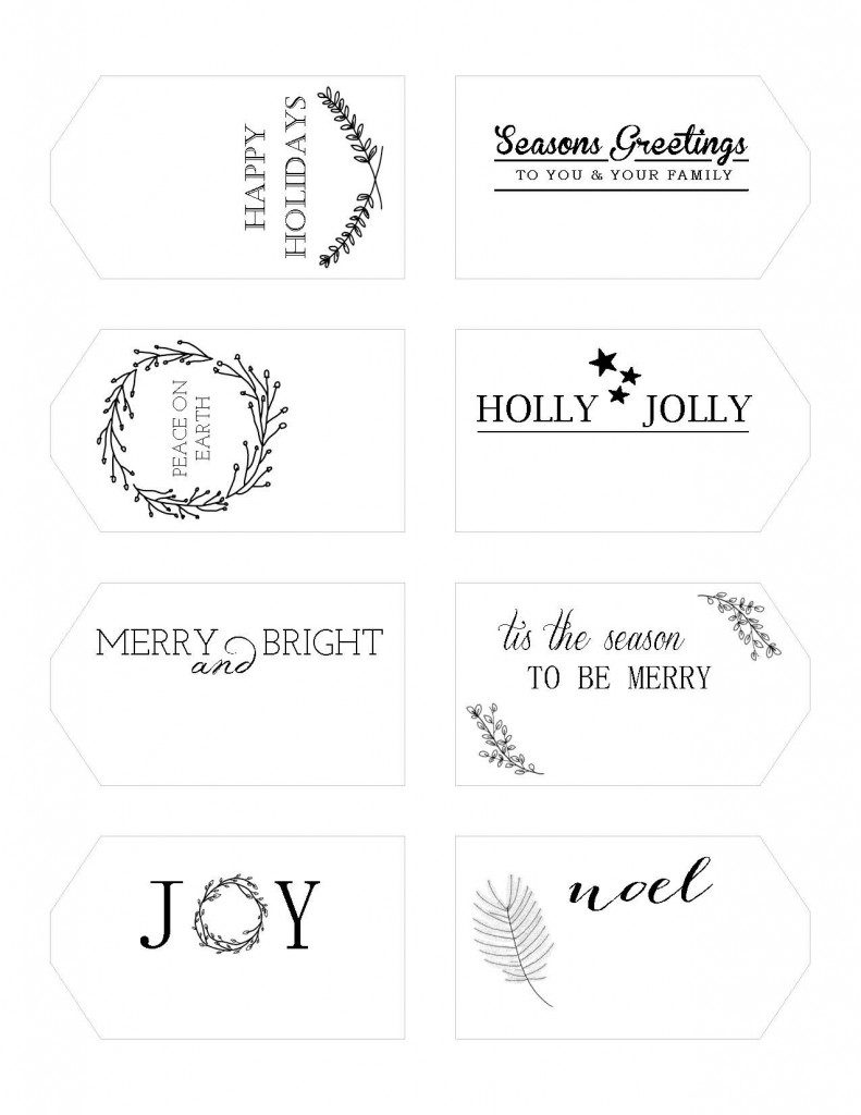 free holiday gift tags template