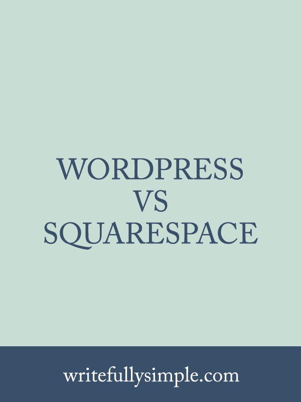 wordpress vs squarespace